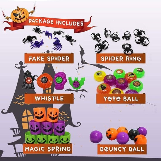 The Twiddlers - Lot de 110 jouets - Thème Halloween