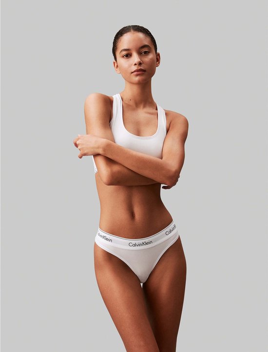 Slip Calvin Klein - Taille XS - Femme - blanc