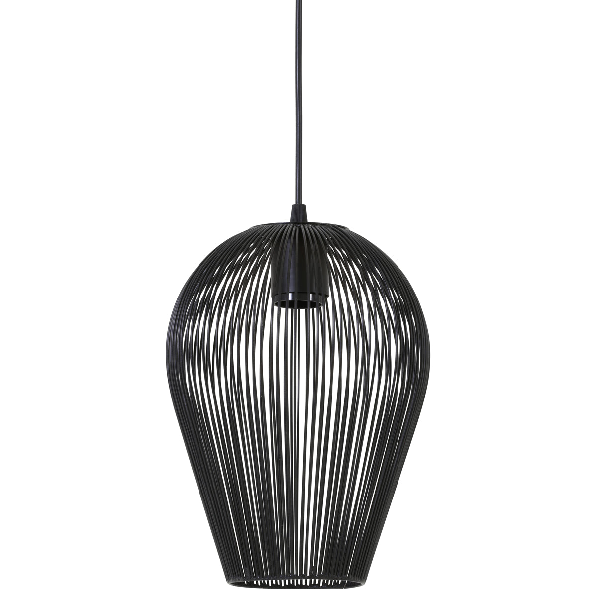 Light & Living Lampe pendante Abby - Ø19 cm - Moderne - Noir