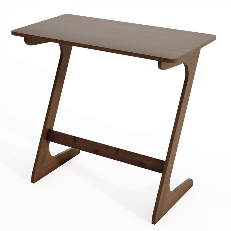 Coast Z-shaped Side Table Bamboo Brown/Natural - 76 x 41 x 71 cm - Table d'appoint pour canapé
