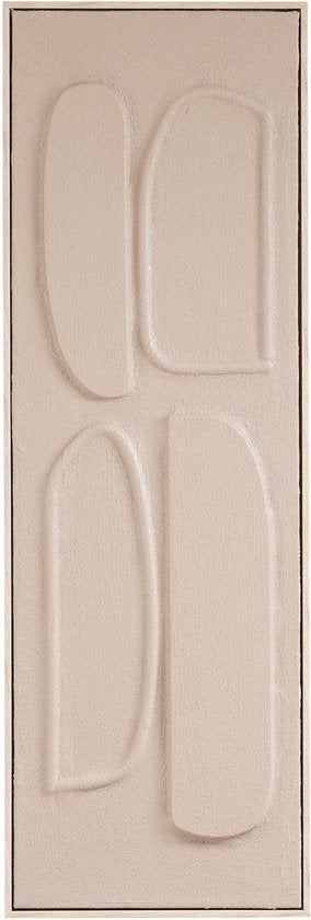 Mica Decorations Décoration murale - Panneau mural d'art abstrait 90 x 30 x 3 cm - Décoration d'intérieur pour le salon ou la chambre à coucher - Marron