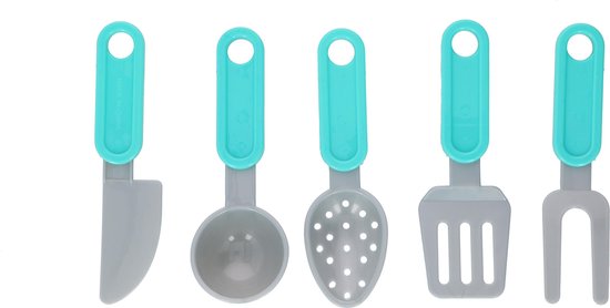 Eddy Toys Toy Kitchen Accessories - Toy Kitchen Set - Ustensiles de cuisine - 18-Piece