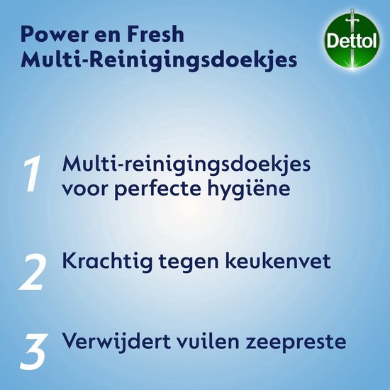Lingettes nettoyantes multi-usages Dettol Maxi, parfum citron, 110 pièces