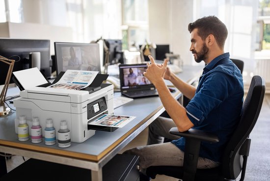 Canon MegaTank MAXIFY GX4050 - Imprimante multifonction à réservoir d'encre - Blanche