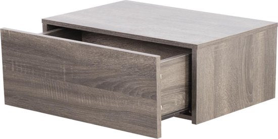 Table de nuit suspendue - armoire suspendue - avec tiroir - 50 cm de large