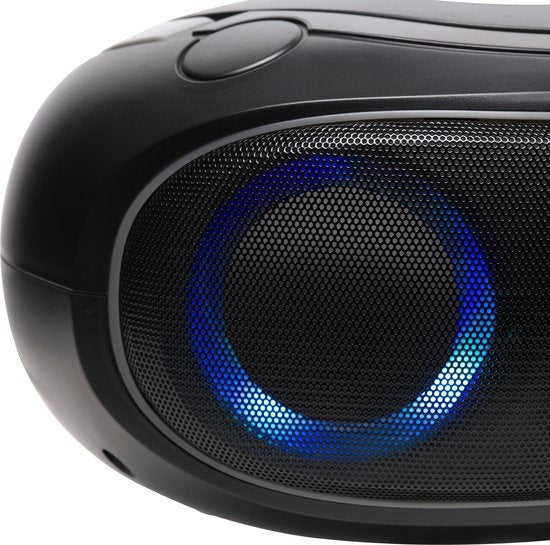Denver Portable Radio CD Player Kids - Bluetooth - Light Effects - Boombox - AUX - FM - TCL212BT - Grey