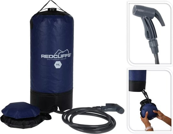 Douche de camping avec pompe de 11 litres