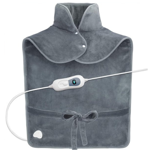 Oreiller chauffant - Lifeproducts - Oreiller électrique avec 9 niveaux de chaleur - Tapis chauffant électrique - Chauffe le cou, les épaules et le bas du dos - 100W