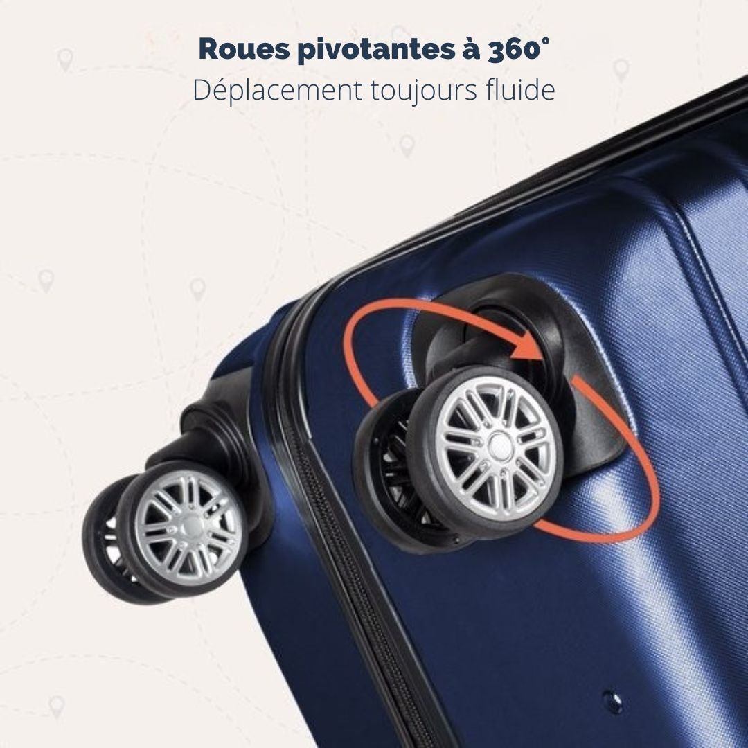 Valise - TRVLMORE  - Bagage à main - 54x36x20cm - 38L - Bleu foncé