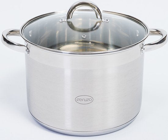 Marmite Ceruzo en acier inoxydable - Ø 26 cm - H 19 cm - 9,5 litres - Marmite à ragoût - Induction
