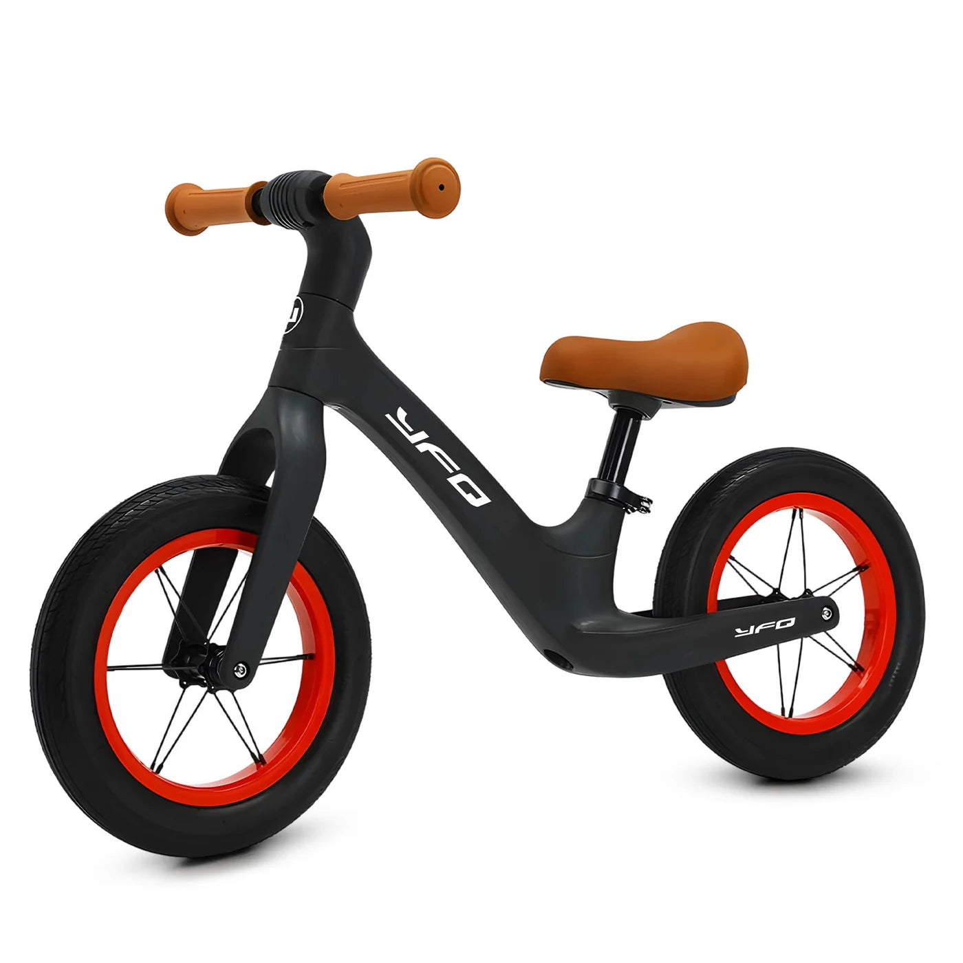 Vélo sans pédales Neuleb KB003 - Noir - De 3 à 6 ans - Selle réglable - Pneus anti-crevaison - Avec béquille - Léger