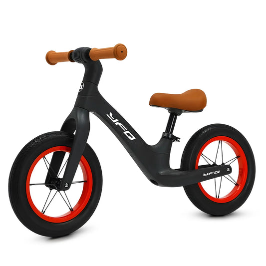 Vélo sans pédales Neuleb KB003 - Noir - De 3 à 6 ans - Selle réglable - Pneus anti-crevaison - Avec béquille - Léger