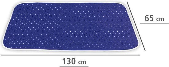 Couverture de repassage Wenko, 5 couches, 100 x 65 cm, coton, bleu