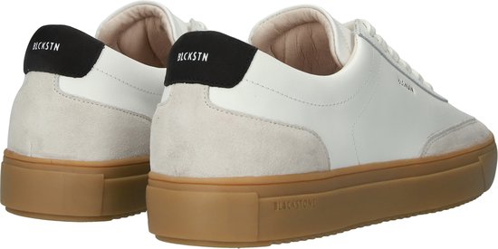 Blackstone SLATE HARPER - DG516 Blanc Noir - Baskets basses - Homme - Blanc - Pointure : 45