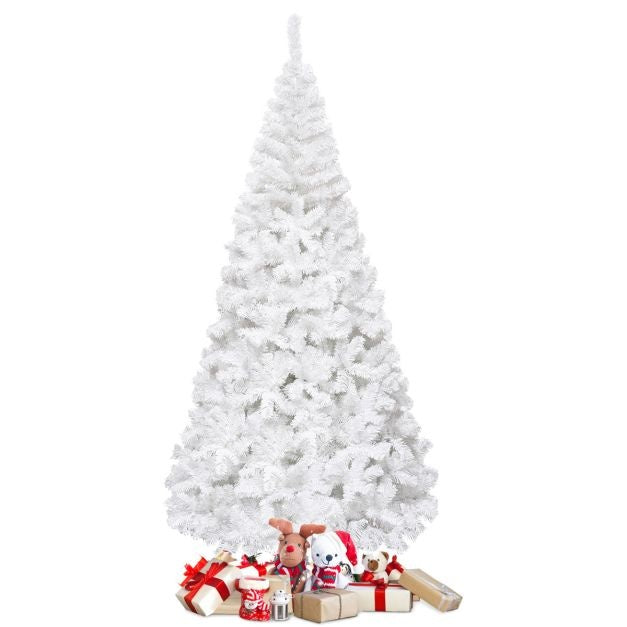 Coast - Arbre de Noël Sapin Artificiel -Support métallique - 240 cm - Blanc