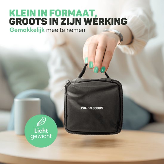 Vulpes Goods® HealthCare - Dispositif d'aérosol - Nébuliseur ultrasonique - Nébuliseur - Inhalateur pour enfants, adultes et bébés - Rechargeable - 2 modes - Aide à lutter contre les maladies des voies respiratoires - 4 buses et étui de voyage de luxe inc