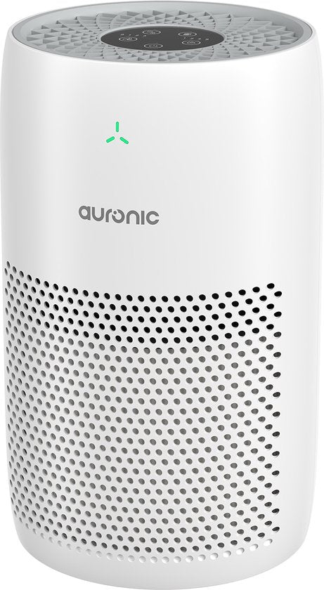 Auronic Air Purifier Compact - Avec filtre HEPA 13 - 150 m³/h - 30 m² - Filtre à charbon - 3 étapes - Purificateur d'air - Blanc