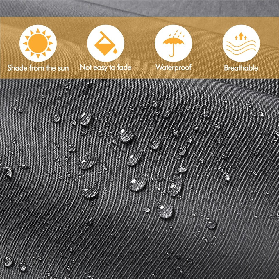 Yaheetech Clamp Sunshade Dark Grey - Extensible manuellement - 250 x 120 cm - Hauteur 210-300 cm