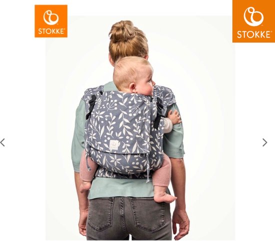 Stokke Limas Carrier Plus, noir - Version 2023 (OCS) - Porte-bébé à demi-boucle - Trois positions de portage - Convient aux bébés de 1 mois / 4 kg à 18 kg