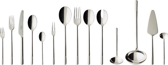 VILLEROY & BOCH - Ella Satin 18/10 - Service de couverts pour 12 personnes, 70 pièces