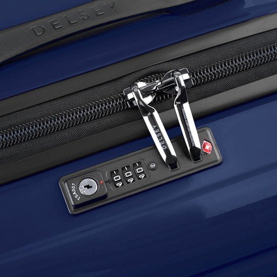 VALISE À ROULETTES DELSEY PARIS Shadow 5.0 4DR 80 Bleu marine Bleu foncé