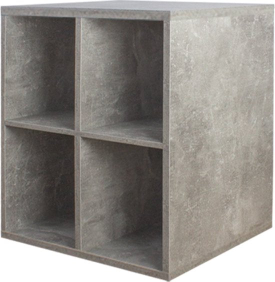 Armoire à disques vinyle lp - rangement disques vinyle lp - bibliothèque - béton gris