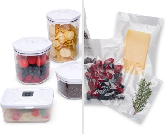 Solis Vac Prestige Maxi 5706 - Machine à emballer sous vide avec sacs sous vide et papier d'aluminium - Machine à emballer sous vide avec fonction Marinator et tuyau d'arrosage - Extra Large