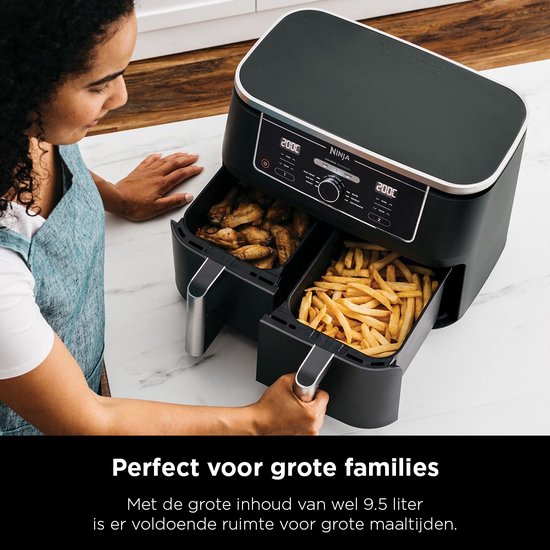 Friteuse à air chaud double Ninja XXL - 9,5 litres - Modèle 2020 - Technologie Dual Zone - AF400EU