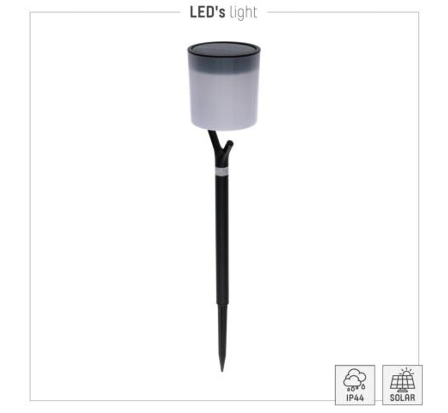 Lampe d'extérieur solaire - 1 lm - 2700 K - IP44 - Blanc