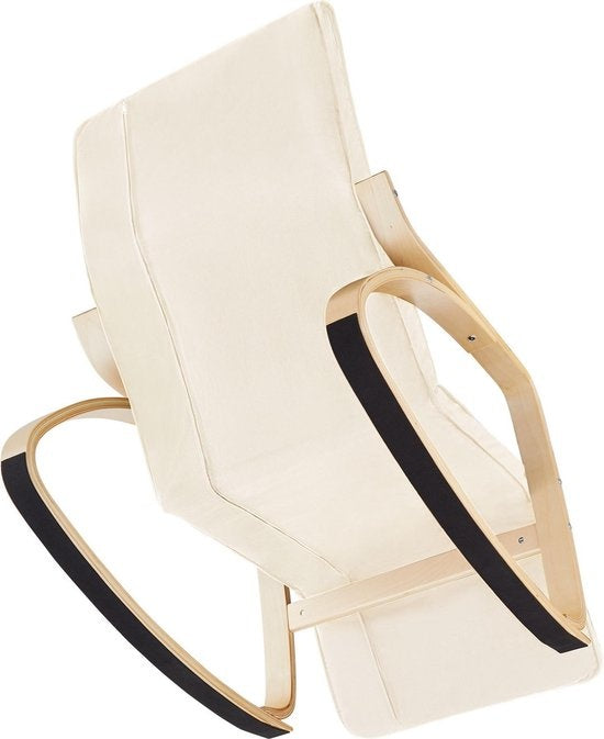 Tectake - Fauteuil à bascule Onda - beige - 403527