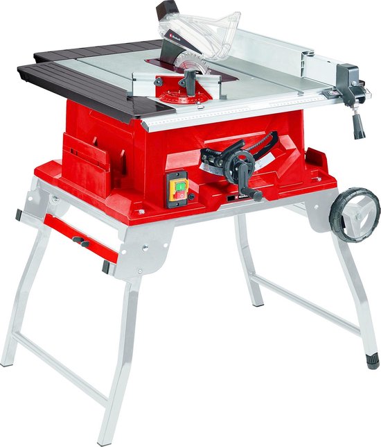 Table de sciage électrique Einhell TE-TS 250 UF - 2000 W - Ø 250 mm - Châssis pliable avec fonction chariot - Lame de scie à 48 dents incluse