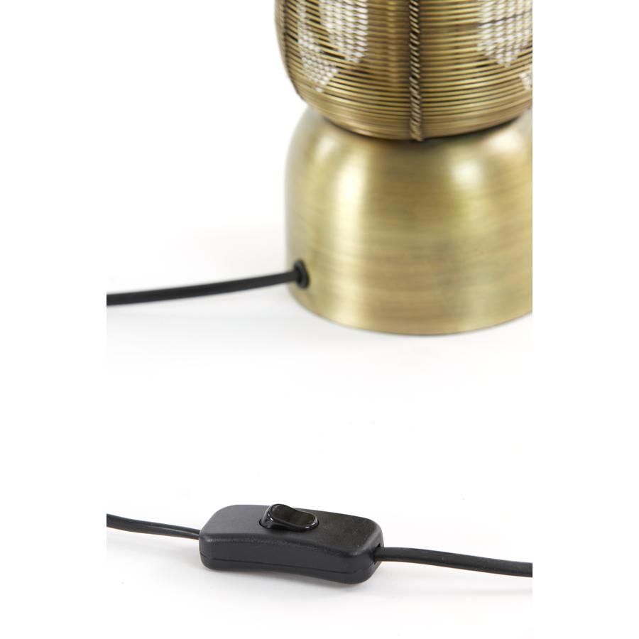 Lampe à poser Lezuza Ø11x39,5 cm - Bronze antique - Design épuré et atmosphérique