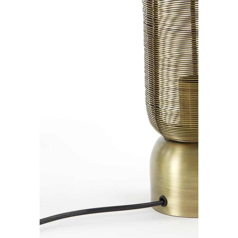 Lampe à poser Lezuza Ø11x39,5 cm - Bronze antique - Design épuré et atmosphérique