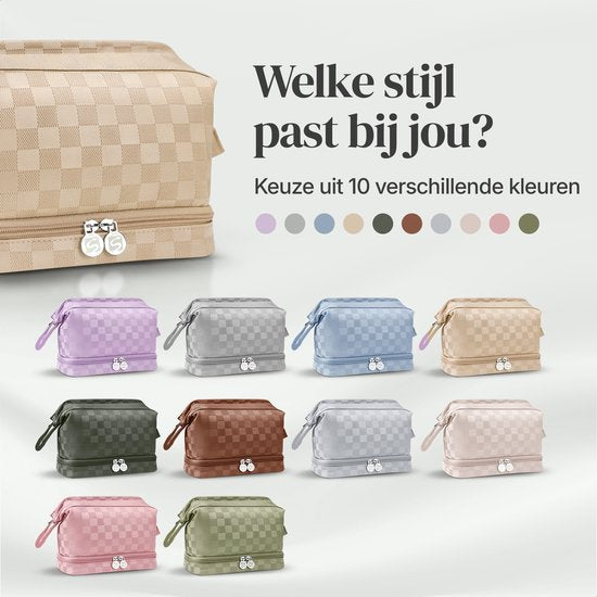 Skycases Travel Essentials - Trousse de toilette et de maquillage - Imperméable et compacte - Convient pour le voyage et l'usage quotidien - Unisexe - Or
