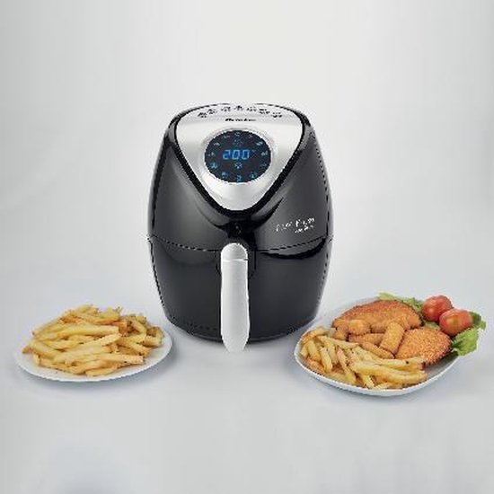 Ariete 4616/00 Friteuse à air chaud 3,5 l, modèle autonome, 1 300 W, noir, argent