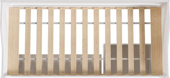 Lit simple Nalu - Blanc - 90 x 200 cm