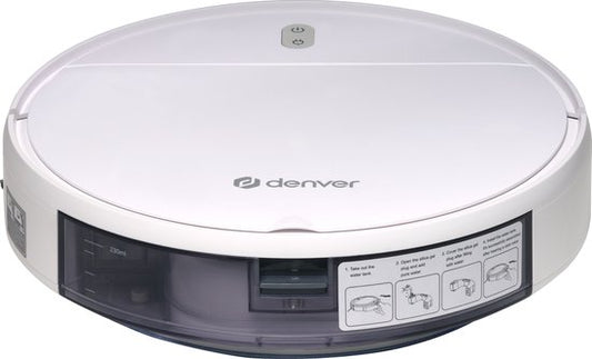 Denver Robot aspirateur avec fonction balayage et TUYA (App) - Robot balayeur WiFi avec station de recharge - 1400PA - RVC110