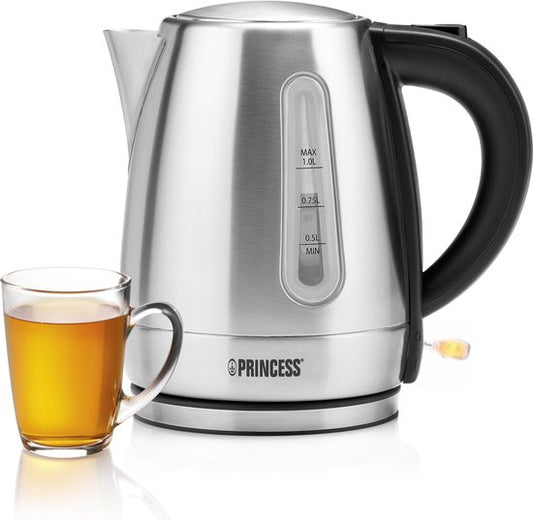Bouilloire Princesse 236023 - 1 litre - rotation 360° - 2200W - acier inoxydable