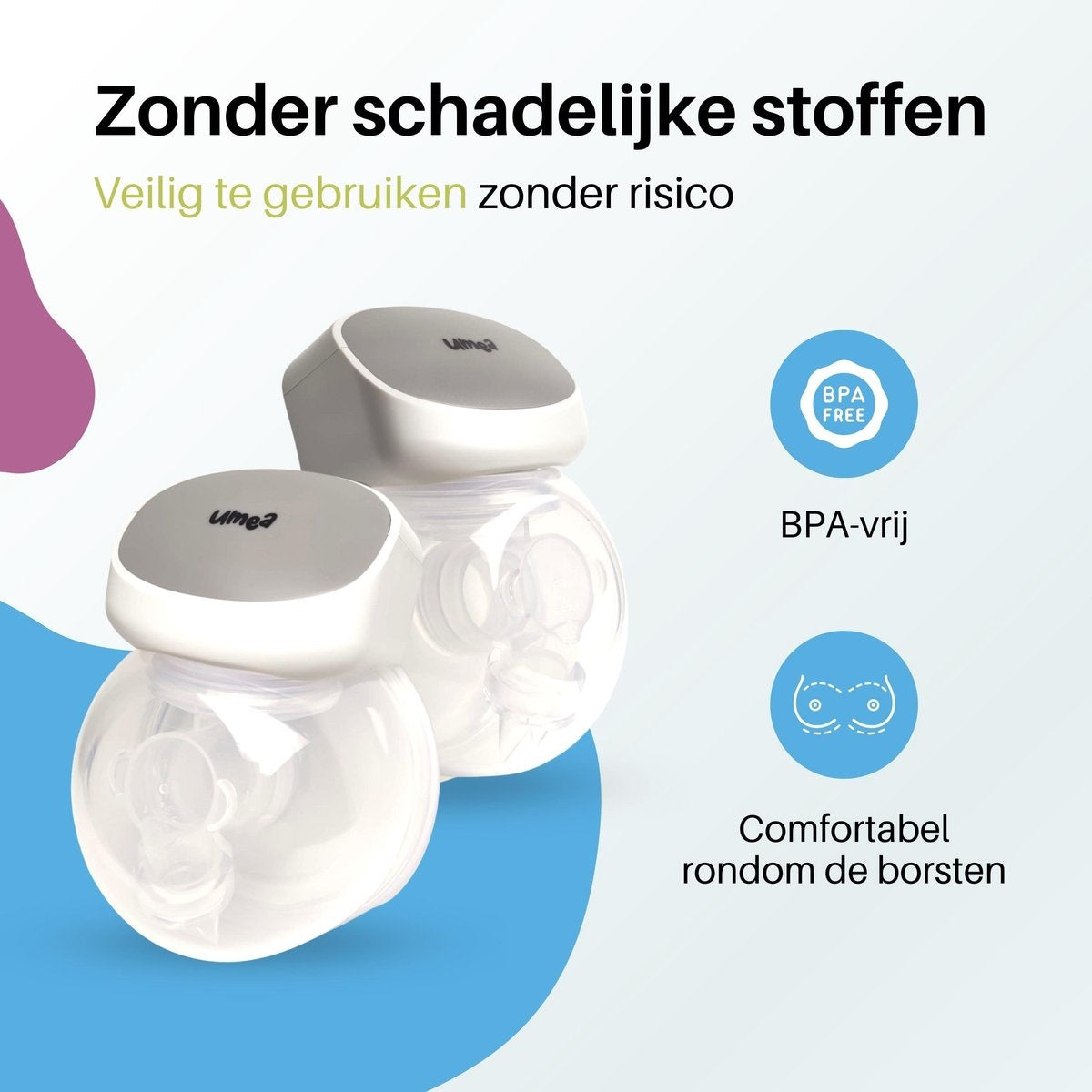 Umea - Tire-lait double - Blanc