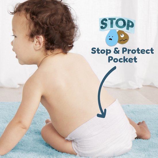 Pampers Premium Protection Taille 2 - 240 couches - 4 kg à 8 kg - Coffret mensuel