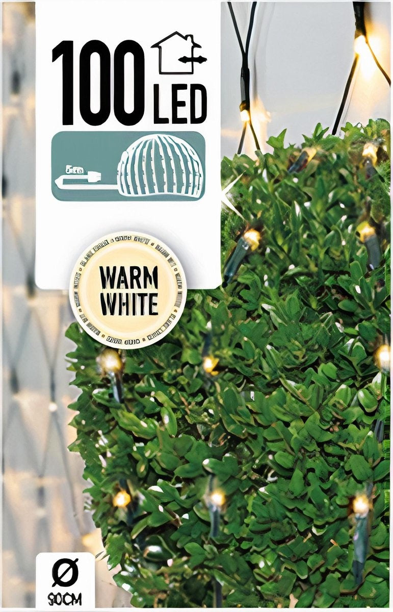 DecorativeLIghting Buis en filet - 100 LEDs - blanc chaud