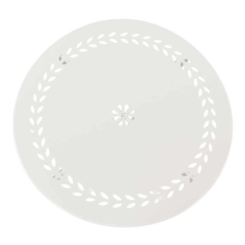 Table de bistrot AXI Marilou 60 x 60 x 74,5 cm - Ronde - Blanche - Table de jardin et de balcon en métal