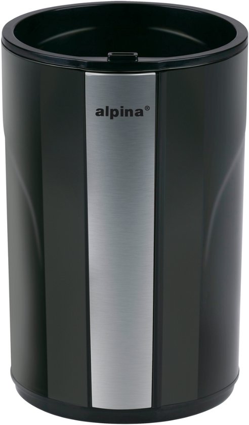 Moulin à café électrique Alpina 200 W - Moulin à café pour 70 g de grains de café - Moulin à grains avec lames en acier inoxydable - Moulin avec verrou de sécurité - Noir