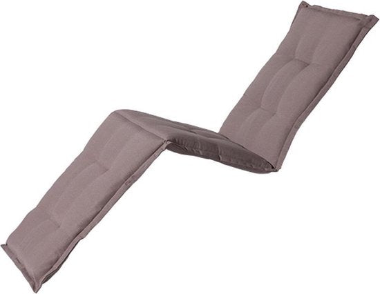 Coussin de transat Madison « Panama » 185 x 50 cm - taupe
