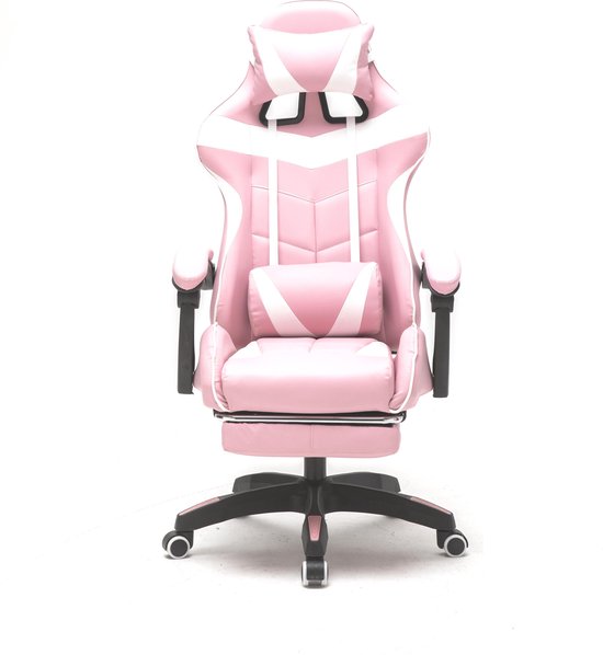 Chaise de jeu VDD avec repose-pieds - Rose
