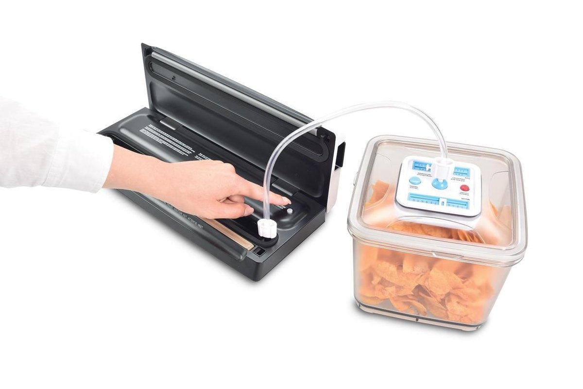 Solis Vac Quick 576 Machine à sceller sous vide avec raccord de tuyau - Blanc