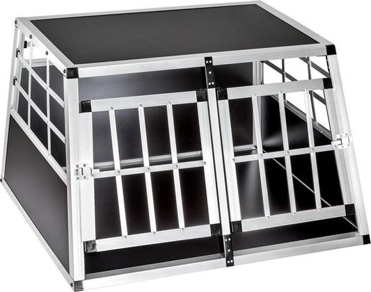 Caisse de transport animaux Tectake - 89 x 69 x 50 cm - Noir