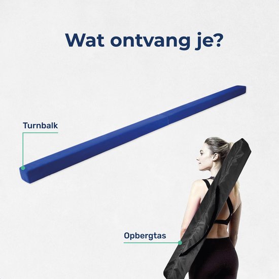 ProSkill Poutre de gymnastique - 210cm - Poutre d'équilibre - Pour la maison - Pliable - Gymnastique