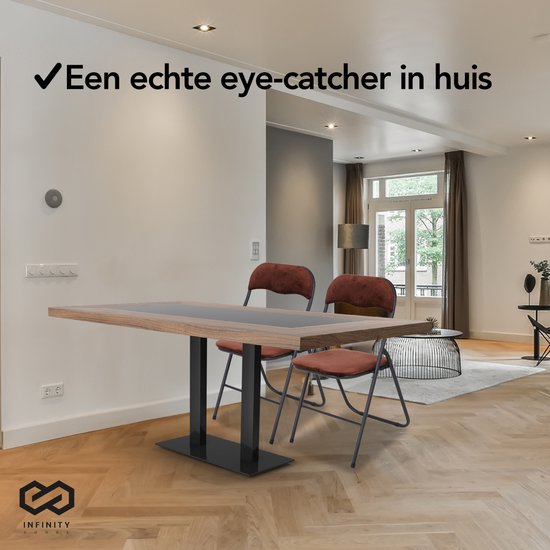 Infinity Goods Klapstoelen - Set van 4 - Vouwstoelen - Fluweel - Eettafelstoelen - Opklapbare Stoelen - 43 x 47 x 80 CM - Stoelen - Bruin