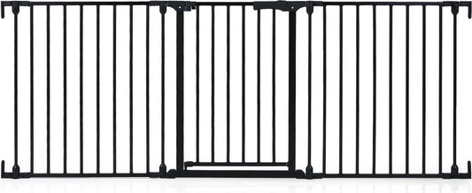 Barrière d'escalier Coast 3 pièces – Réglable de 74,5 à 198 x 74,5 cm – Noir